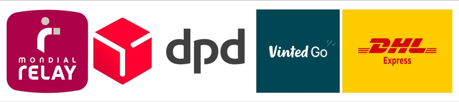 Mondial Relay, DPD, Vinted-GO, DHL Express